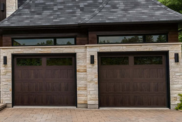 Stamped Shaker Chi Overhead Garage Doors